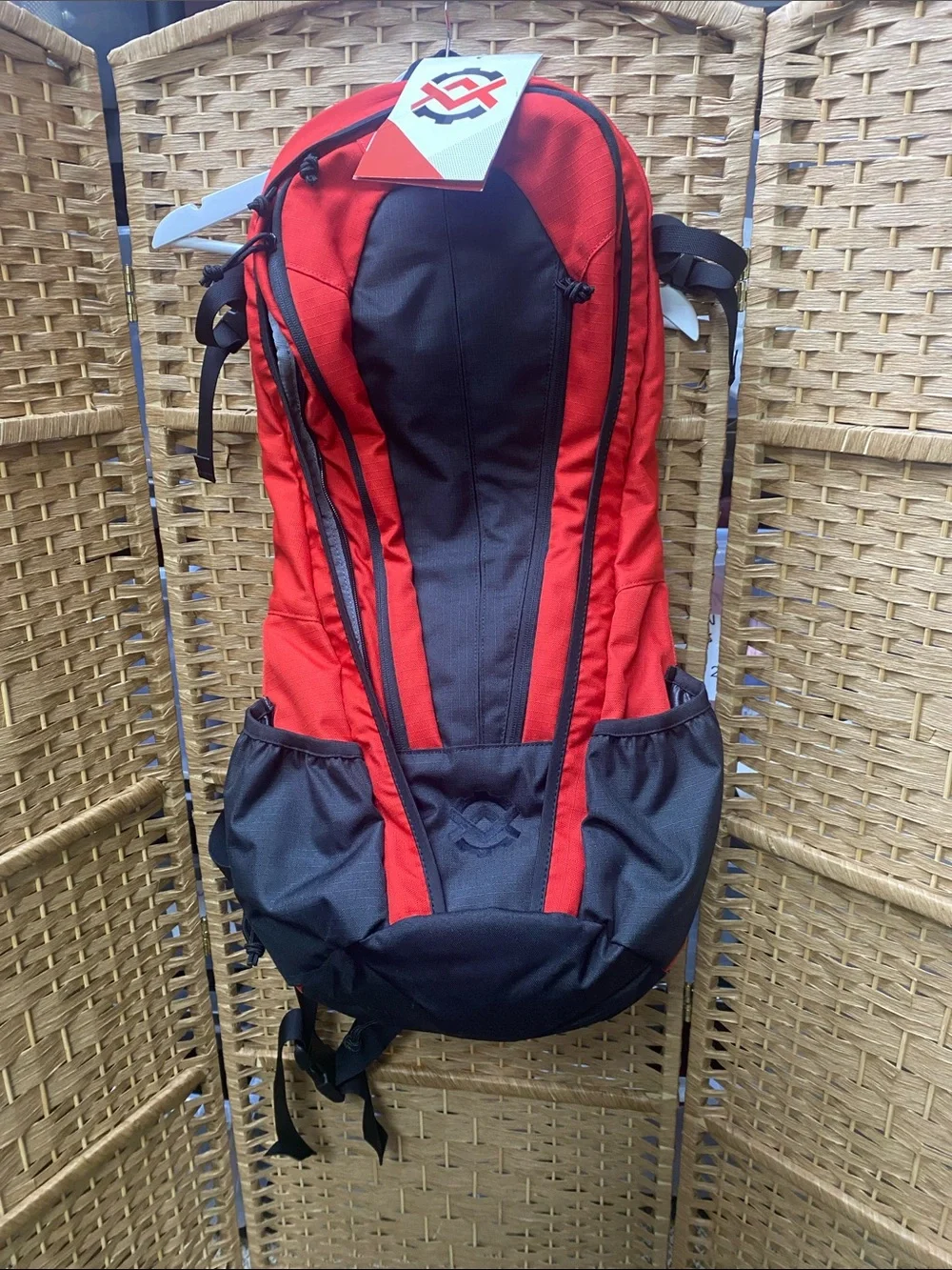 Men's Red and Black Performance Backpack - Lightweight Daypack